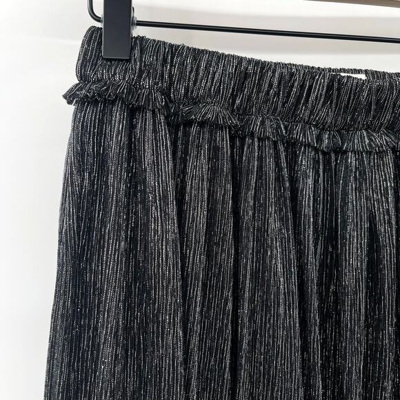 Isabel Marant Etoile Beatrice Midi Skirt Gunmetal‎ Grey Silver Black Metallic XS - Picture 7 of 15